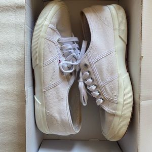 Superga 2750 Cotu Classic White Sneaker Size 9.5 EU 41